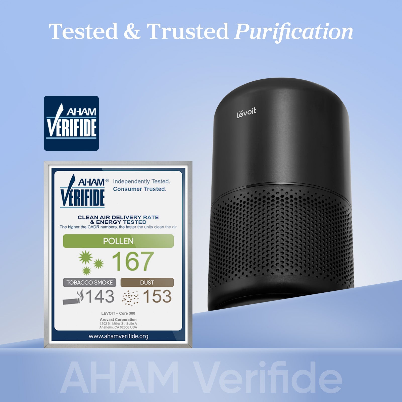 Levoit Core® 300-P Black Air Purifier - Image 2