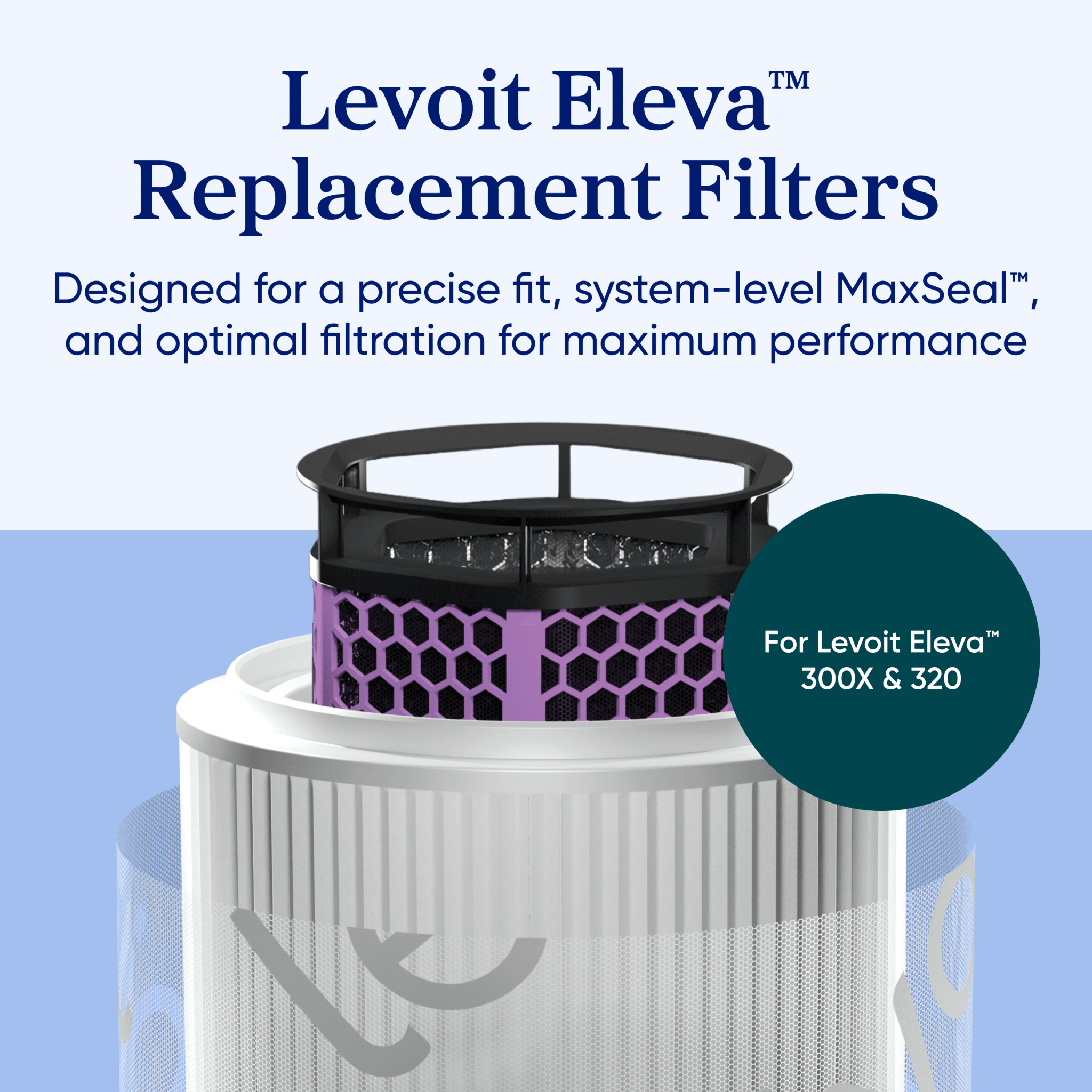 Levoit Eleva™ 300X Smoke & Cooking Activated Carbon Air Purifier Filter - Image 4