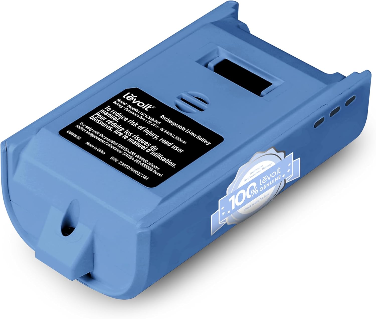 Levoit LVAC-200 Cordless Vacuum Replacement Battery (Blue) - Image 3