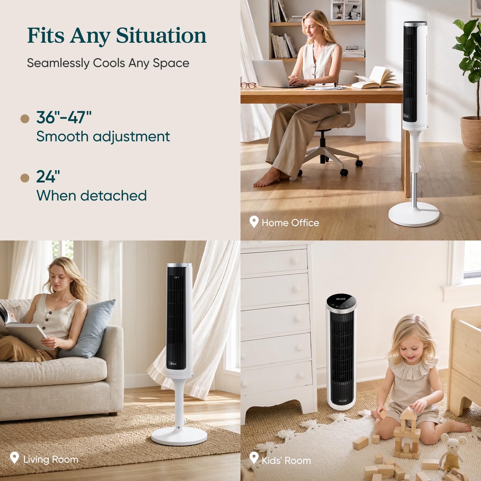 Levoit Windi Lift Standing Fan - Image 5