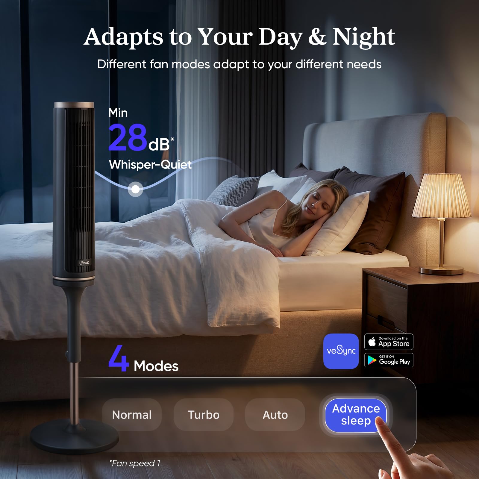 LEVOIT Windi Lift Smart Tower Fan - Image 6