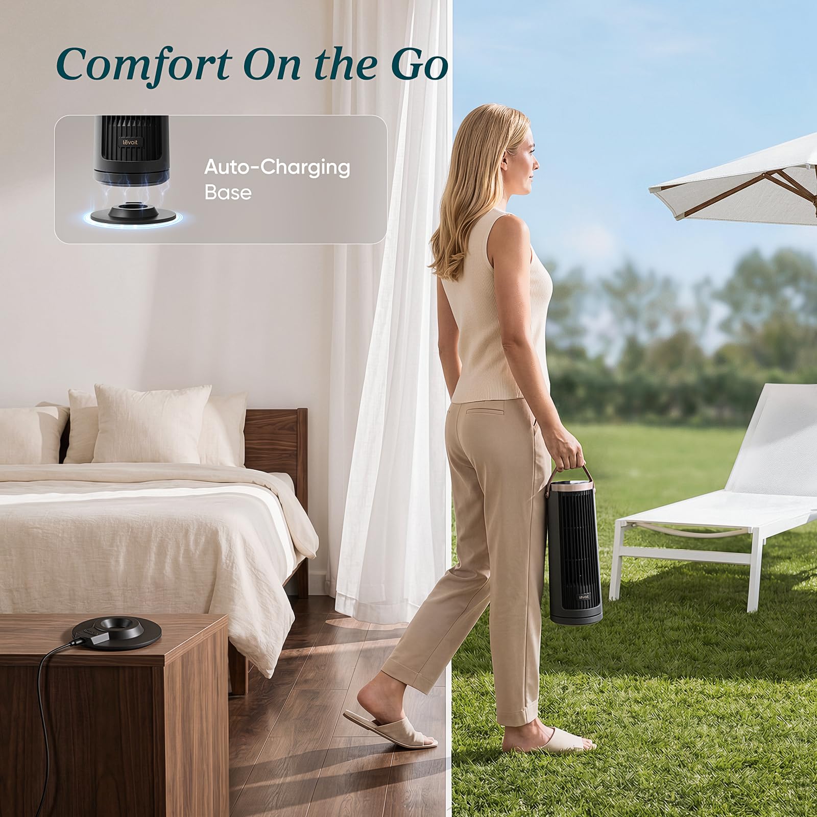 Levoit Windi Mini Pro Portable Desk Tower Fan - Image 6