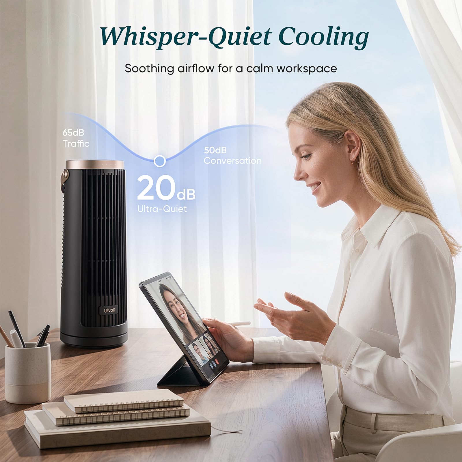 Levoit Windi Mini Pro Portable Desk Tower Fan - Image 4